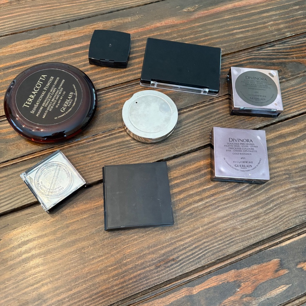 Guerlain Dior Mac Chanel Bundle of empty makeup mirror compacts - Picture 8 of 8